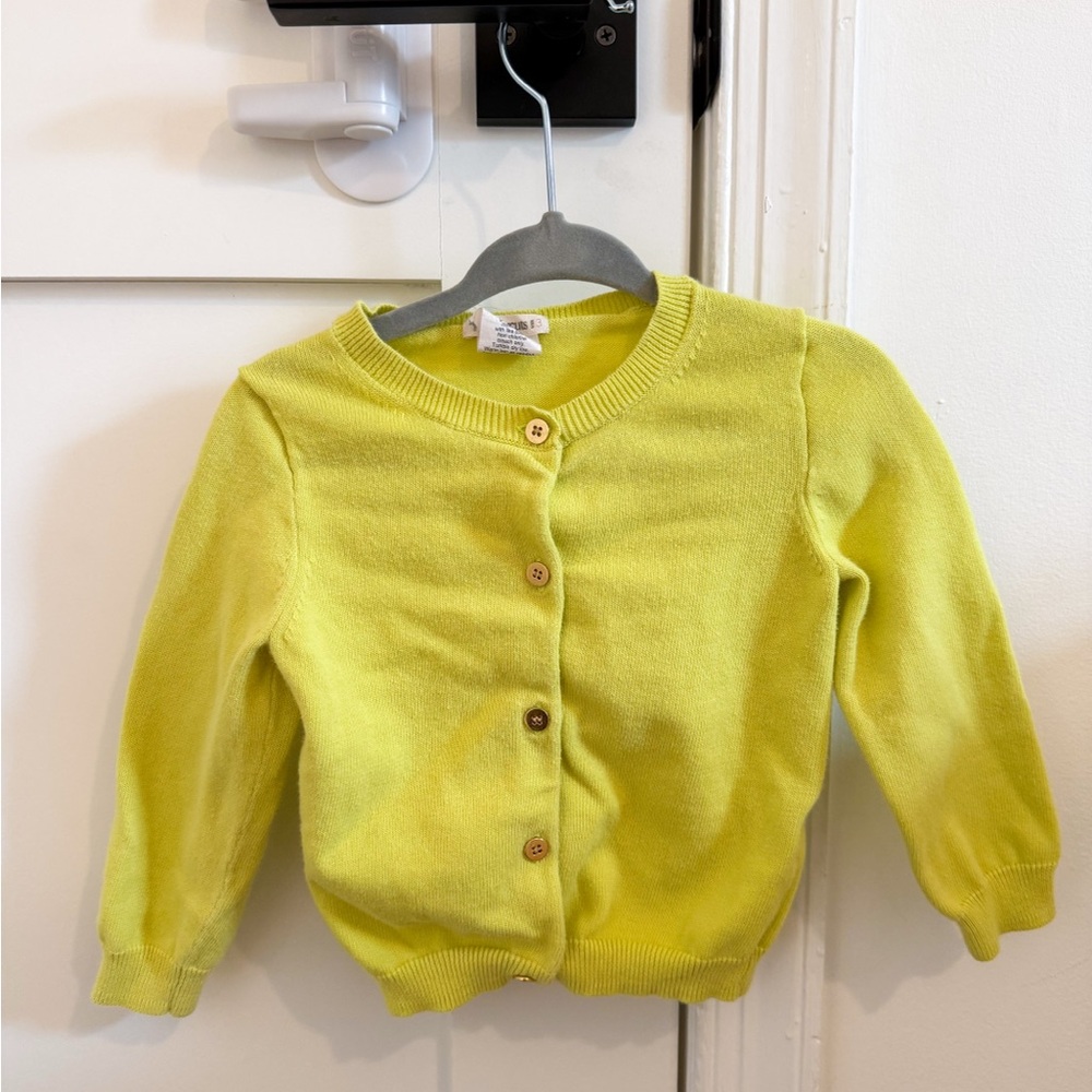 Crew Cuts Green/yellow Kids Cardigan